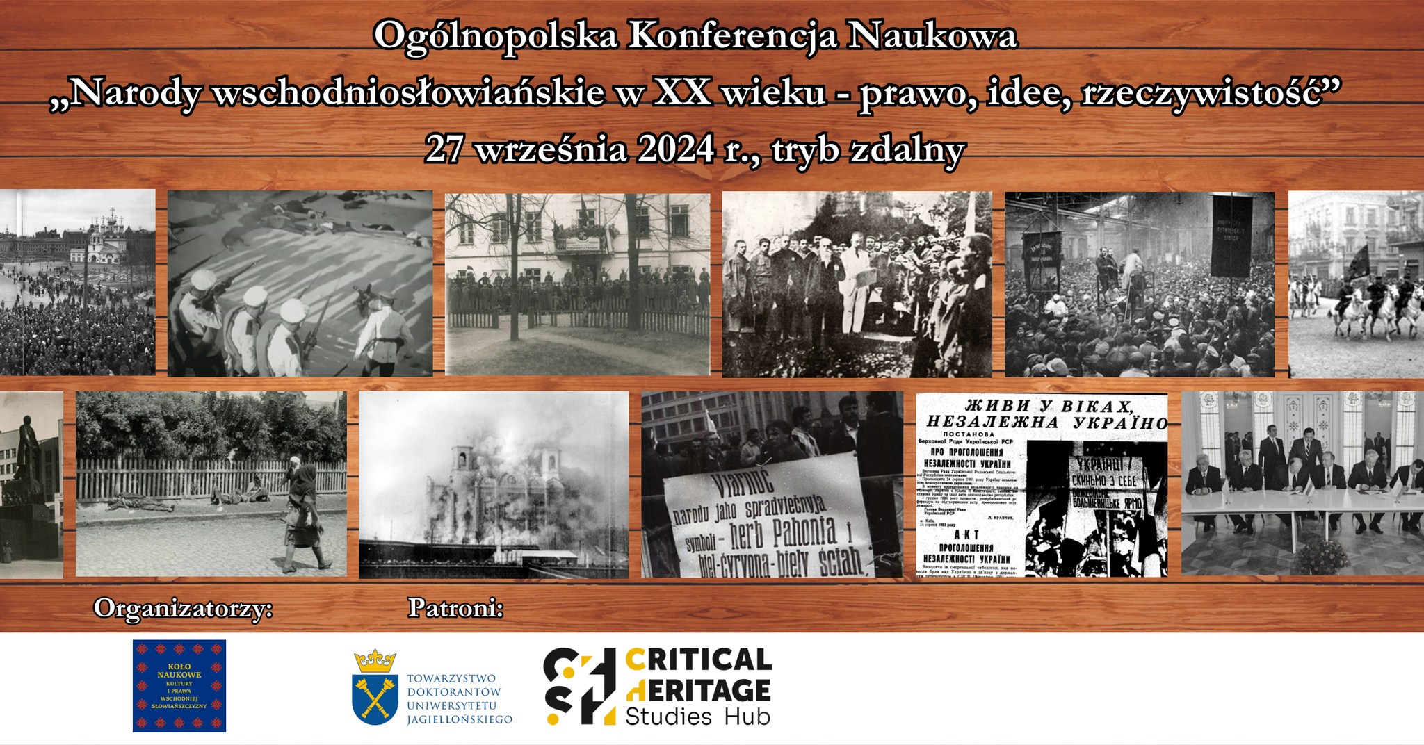 Ogólnopolska Konferencja Naukowa “Narody wschodniosłowiańskie w XX wieku - prawo, idee, rzeczywistość”